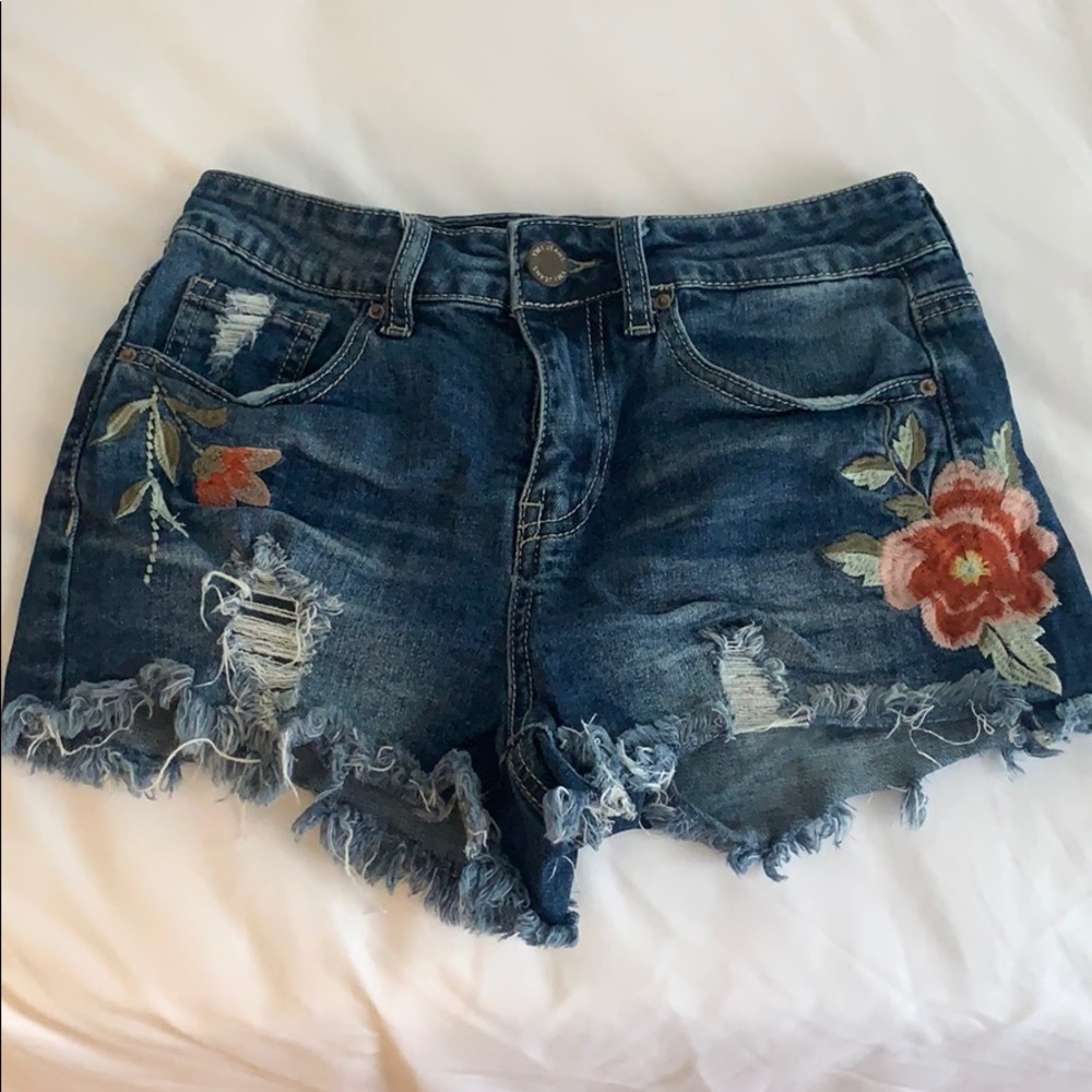 Denim shorts